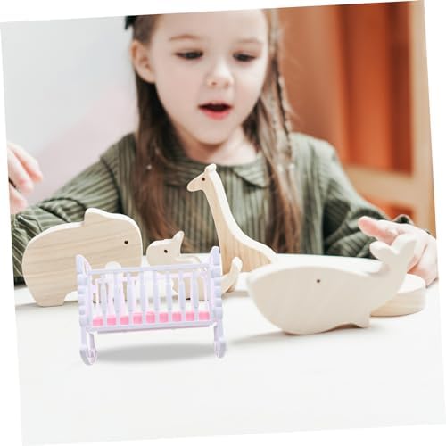 VICASKY Doll Cradle Shape Toy 2 Sets Educational Plaything