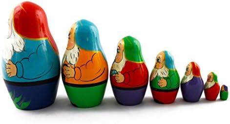 Matryoshka Russian Nesting Dolls Seven Dwarfs Set