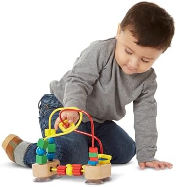 Melissa Doug First Bead Maze - Wooden Educational Toy for Babies and Toddlers