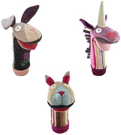 Cate Levi Hand Puppet Set of 3 - Bunny Cat Unicorn