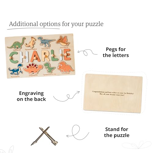 Dinosaur Name Puzzle for 1 Year Old