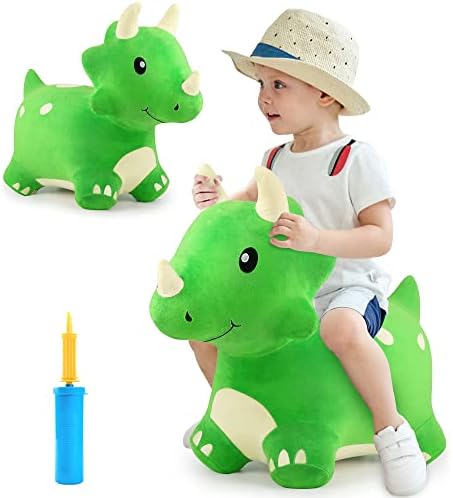 iPlay iLearn Bouncy Dinosaur Hopper Toy for Kids