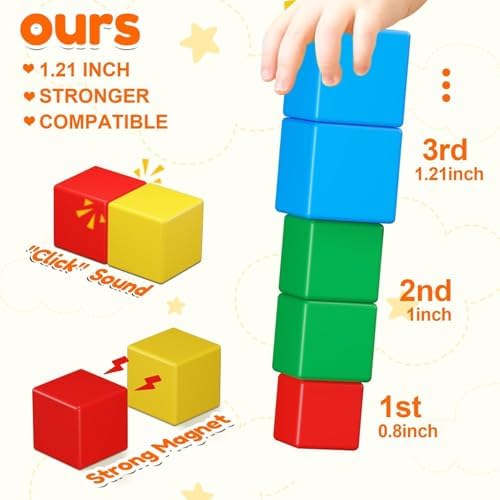 Magnetic Blocks for Kids Ages 3-8 STEM Learning Toy 1