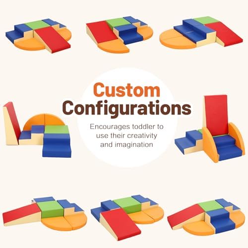 TODIBY 6-Piece Soft PU Leather Climbing Toy Set