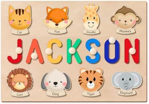 BeneCharm Personalized Name Puzzle for Toddlers