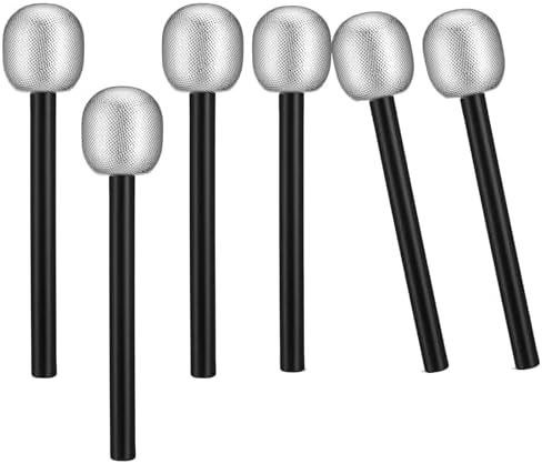 Jarbins 6 Pcs Glitter Microphone Party Favor