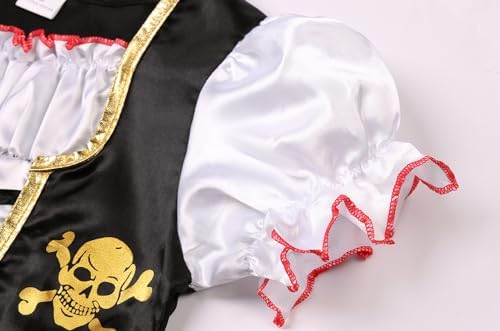 SIZGAROOT Girls Pirate Costume Halloween Party Dress Up