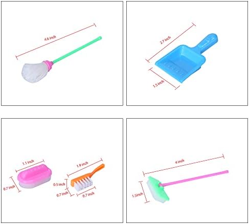 E-TING Miniature Cleaning Set for Dollhouse