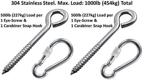 Heavy Duty Hammock Kits with Locking Carabiners