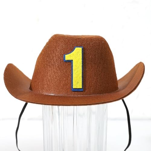 WAWUO 1st Birthday Cowboy Hat for Baby Toddler