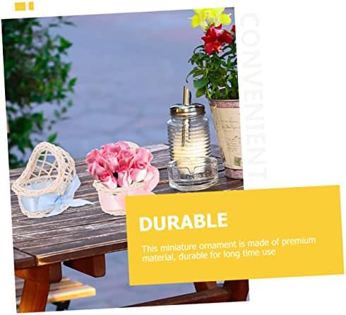 Mini Woven Rattan Baskets for Doll House Decor