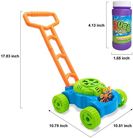 Lydaz Bubble Lawn Mower for Toddlers 1-3 Years