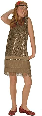 RG Costumes Sequin Flapper Costume for Kids 6-8 Years