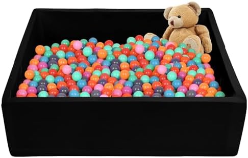TRENDBOX Extra Large Foam Ball Pit - Black