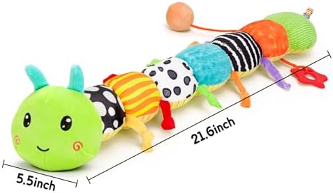 Melodyinn Baby Sensory Caterpillar Toy 0-6 Months