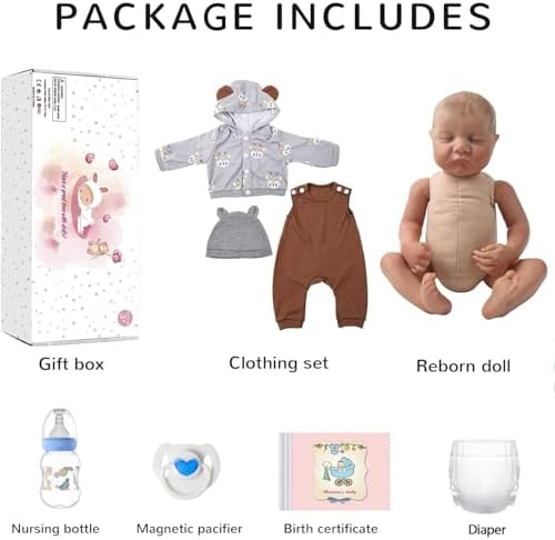 WOOROY Realistic Reborn Baby Doll Boy 18 Inch