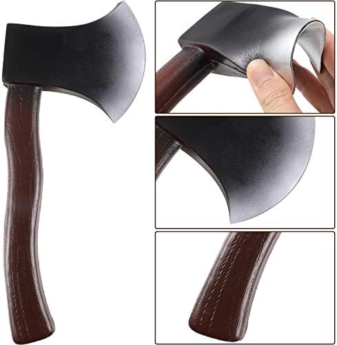 Hsei 2 Piece Halloween Foam Axe Props for Costume Party