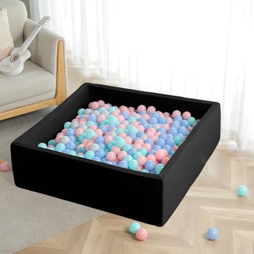 TRENDBOX Extra Large Foam Ball Pit - Black