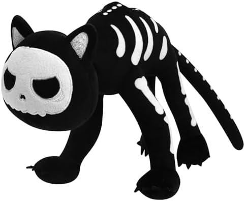 Halloween Black Cat Plush Toy 9 x 16