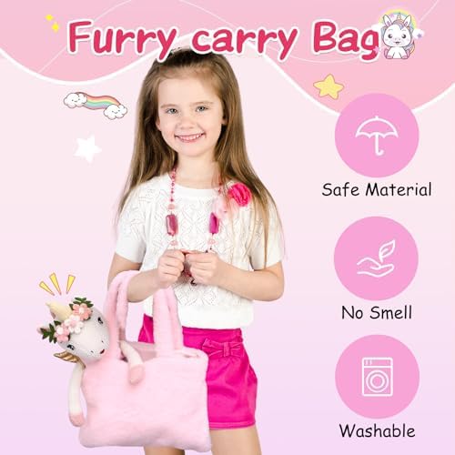 Toylink Unicorn Doll Stuffed Animal Toy Set for Girls