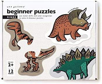 Wee Gallery Dinos Puzzle 12 Pieces 6 Puzzles