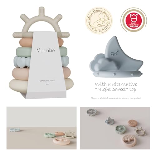 Moonkie Stacks of Circles Teething Toy Set