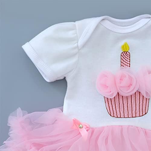 MAIHAO Reborn Baby Doll Pink Crown Dress