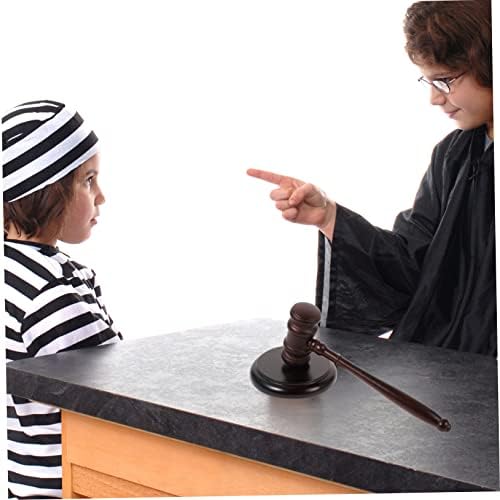 Veemoon Wooden Gavel Judge Hammer for Kids