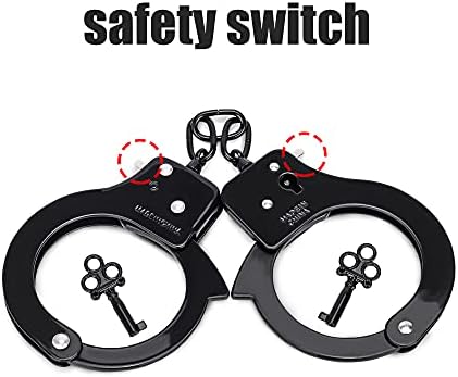 HUALIXUAN Metal Play Handcuffs for Kids
