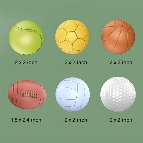 ROHSCE Baby Sensory Balls 6 in 1 Soft Rubber Toy Set