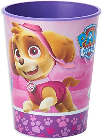 American Greetings Paw Patrol Pink Plastic Cups 12-Count
