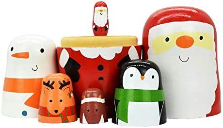 HYCLES Handmade Nesting Dolls Set 5pcs for Kids