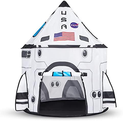Astronaut Helmet with Blue Visor Rocket Ship Play Tent for Kids