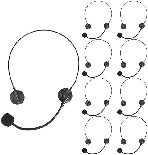 PROLOSO 9 Pack Play Headset Mic for Kids Party Costume Accessories