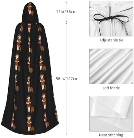 MJHKXLJ Capybara Hooded Cloak for Halloween Costume