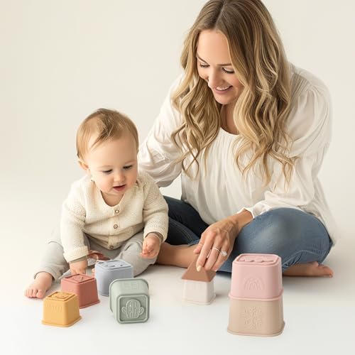 YIVEKO Baby Stacking Cups Toy 8 Pcs Set