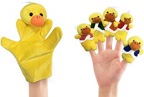 RIY 12pcs Plush Finger Puppets Set for Toddlers