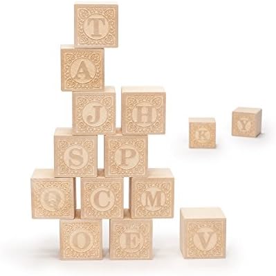 Uncle Goose Uppercase Alphablank Stacking Blocks