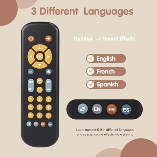 Nueplay Baby TV Remote Control Toy with Light Sound