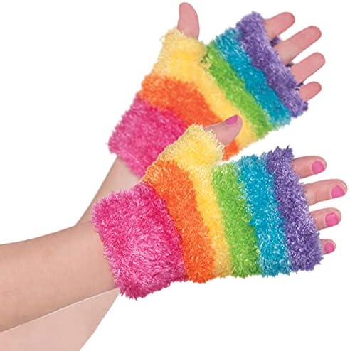 Amscan Rainbow Fairy Glovelettes for Kids