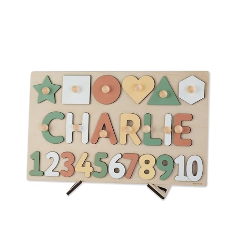 Personalized Name Puzzle With Numbers and Shapes 1