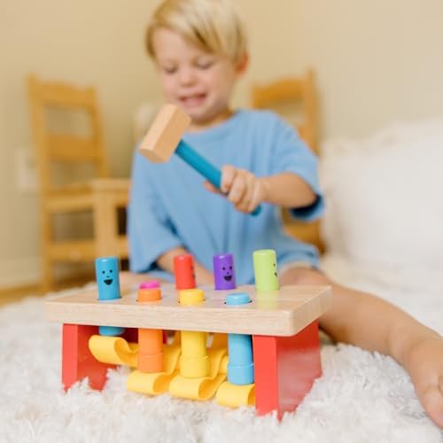 Melissa Doug Pounding Bench with Wooden Mallet