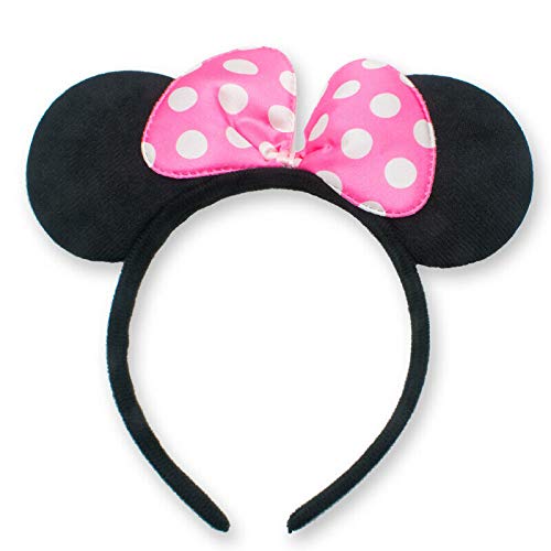 Set of 24 Mouse Costume Fabric Ears Headband Bow