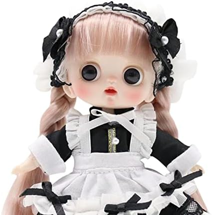 Menolana Ball Jointed Baby Doll for Girls Black