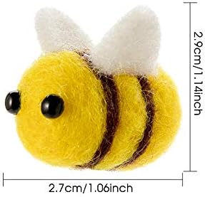 CINPIUK 12 Set Felt Bees for Crafts