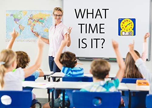 Large Magnetic Teaching Clock for Kids and Schools
