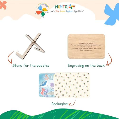 Custom Name Puzzle for Toddlers 1-3 - Sea Animal Design