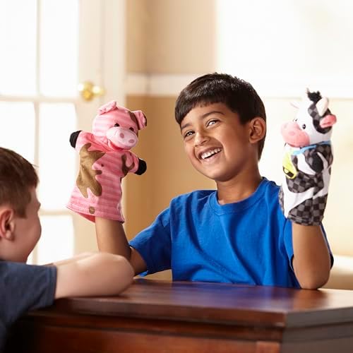 Melissa Doug Farm Friends Hand Puppets Set of 4 1