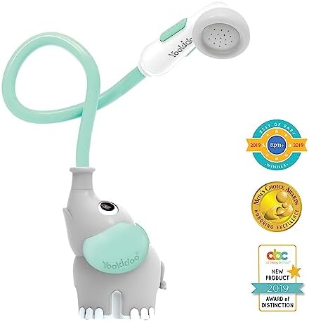 Yookidoo Baby Bath Shower Head - Elephant with Trunk Spout 1