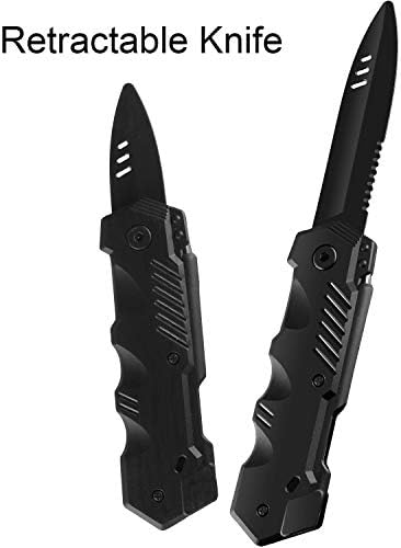 Boao 4 Piece Retractable Knife Gag Toy for Halloween